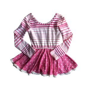 Cheeky Plum Valentine's Day Leotard Twirl Dress